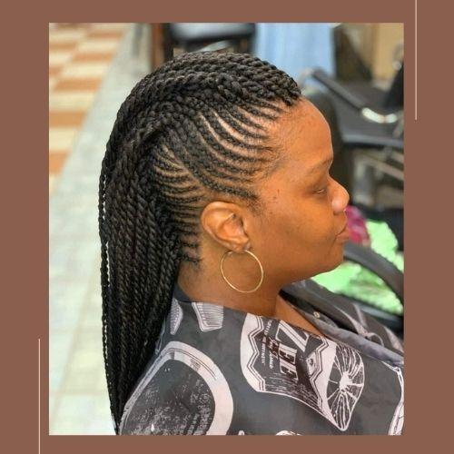 Box Braid Mohawk