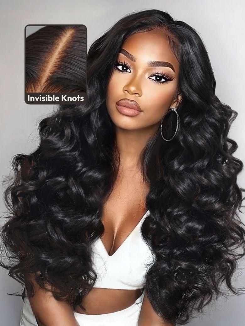 UNice Bye-Bye Knots™ 7x5 Lace Hollywood Curls Glueless Drawstring Wig for Beginners