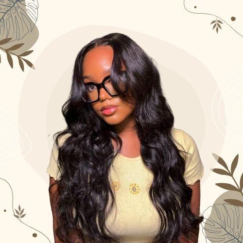 Curtain Bangs with Glasses