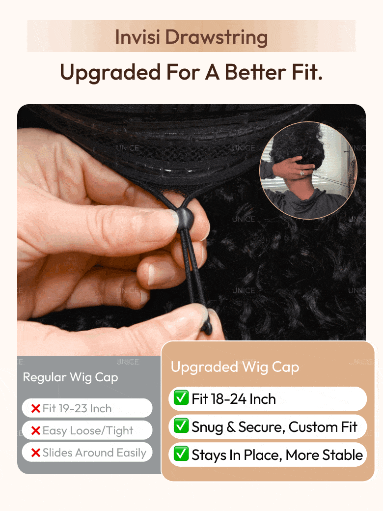 UNice 13x4 Pre-Everything™ Transparent Lace Front 3D Body Wave Wig Real Ear To Ear With Invisi Drawstring Wig Lace Fit Better