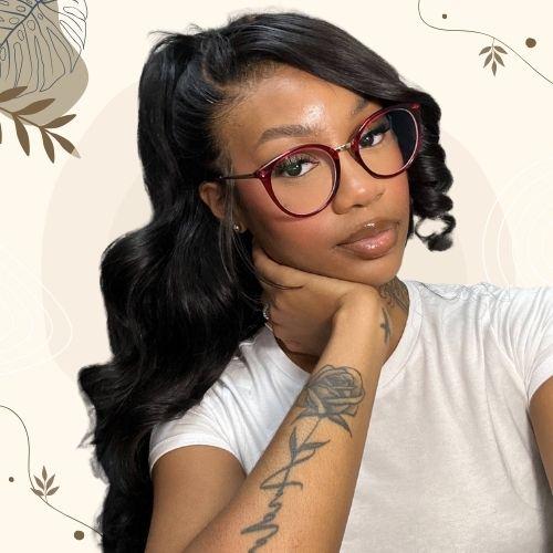 Ponytail with Glasses
