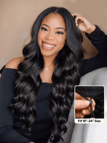 UNice Pull & Go™ U Part / InvisiBlend™ V Part Hair Wig Natural Color Body Wave Wigs For Women