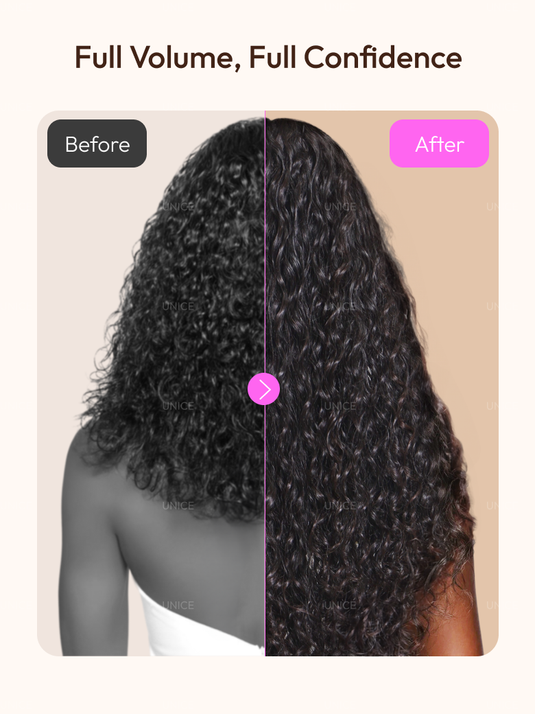 [Put On & Go Wig] UNice Water Wave Headband Glueless Human Hair Comfy Wig With Invisi Drawstring for Effortless Up-Do & Secure All-Day Wear