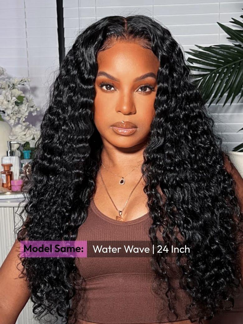 UNice 7x5 Bye-Bye Knots™ & 13x4 Pre Everything™ Pre-Cut Lace Front Water Wave Drawstring Wig With Baby Hair