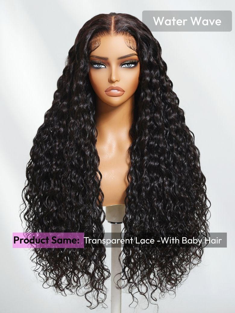 UNice 13x4 Pre Everything™ Pre-Cut Lace Front Water Curly Wig & Water Wave Drawstring Wig With Baby Hair