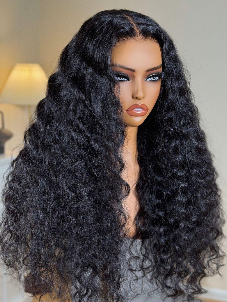 Bye-Bye Knots™ 7x5 Lace Stunning Black Natural Wavy Wig With Invisi Drawstring 150% Destiny