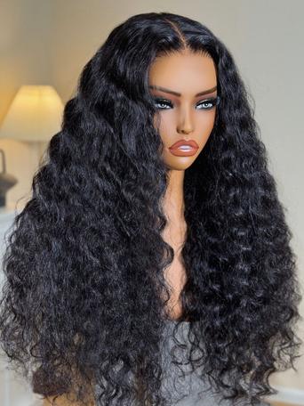 Bye-Bye Knots™ 7x5 Lace Stunning Black Natural Wavy Wig With Invisi Drawstring 150% Destiny