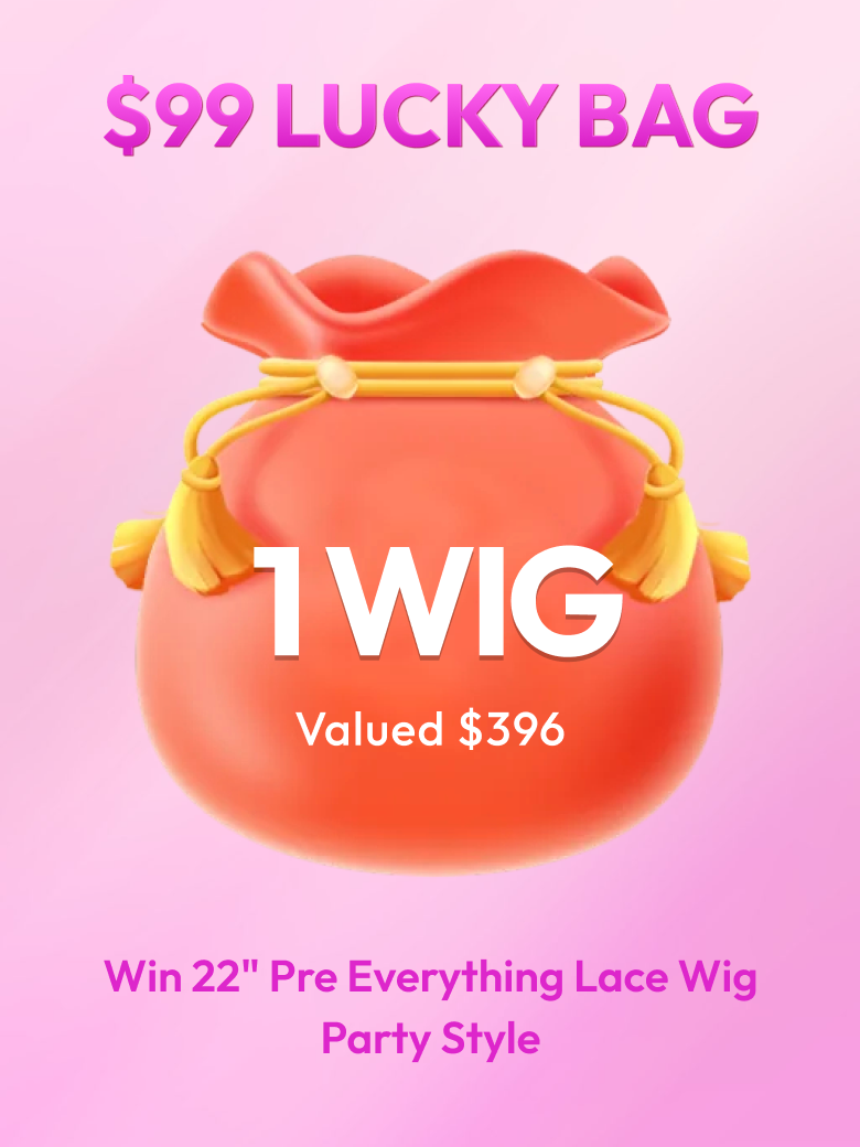 UNICE $99 Lucky Bag Get 150% Density Pre Cut Glueless Wig Value $299-$396