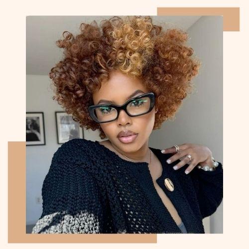 Two-Toned Afro Curls