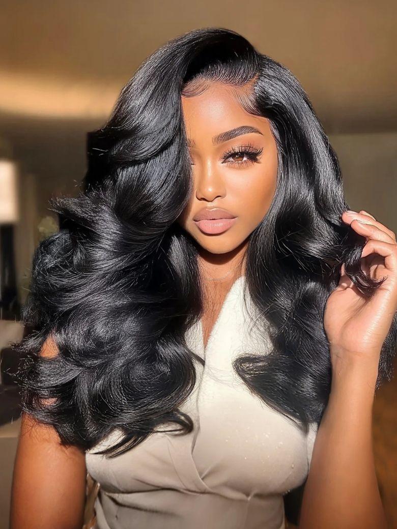 UNice HD Real Scalp™ Wig & Feathered Layers Drawstring Wig 13x4 &7x5 Invisible Lace Frontal Loose Wave with Face Framing Curtain Bangs