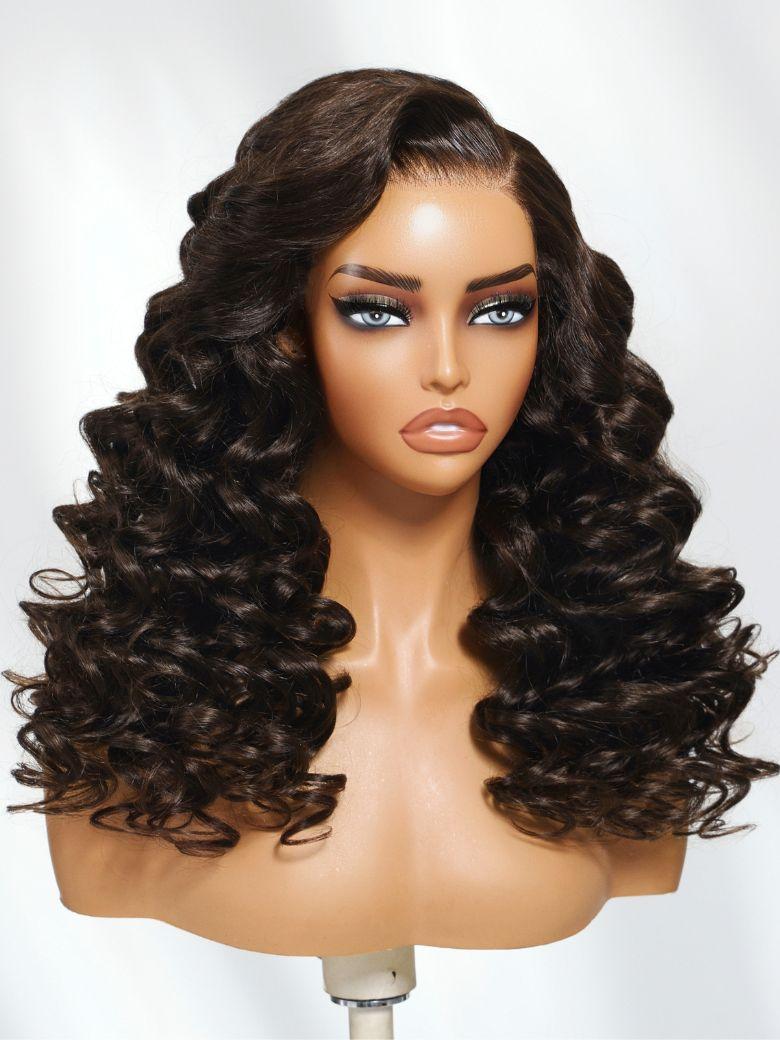 UNice 13x4 Pre-Everything™ Lace Frontal Caramel Ombre Loose Deep Wave Glueless Drawstring Wig