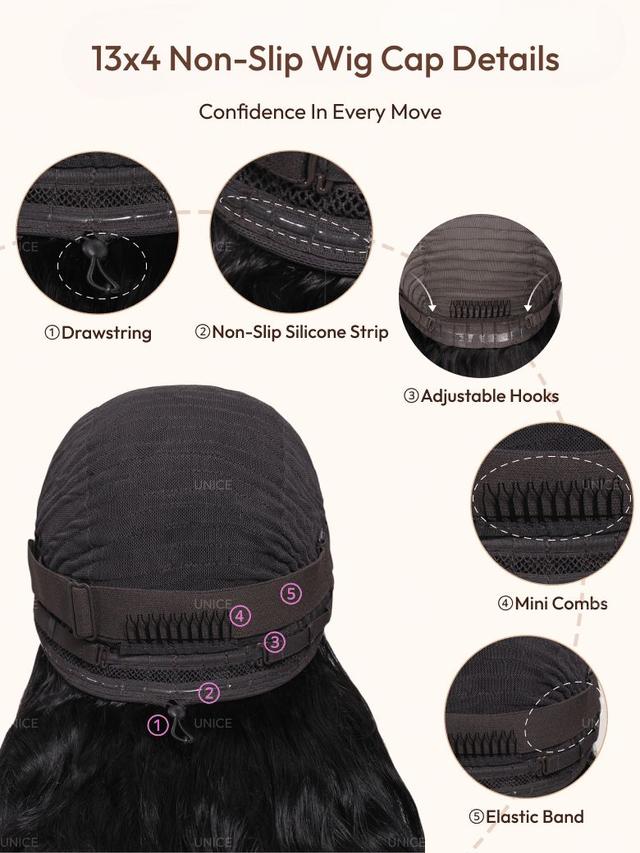 UNice Bye-Bye Knots 7x5 Lace & 13x4 Pre-Everything Curly Texture Premium Hair Wig With Finger Coil Ends