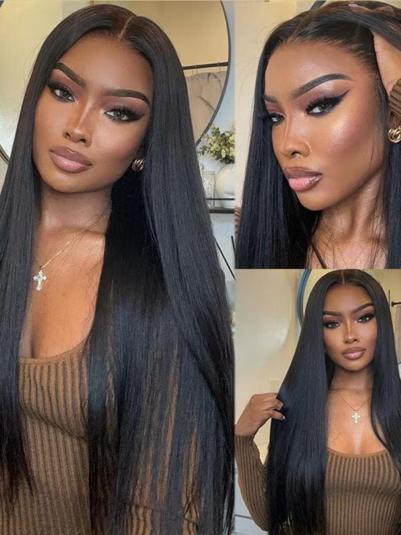 13x4 Ear To Ear Lace Frontal Silky Straight Hair Pre-Everything Wig Beginner Friendly 150% Density