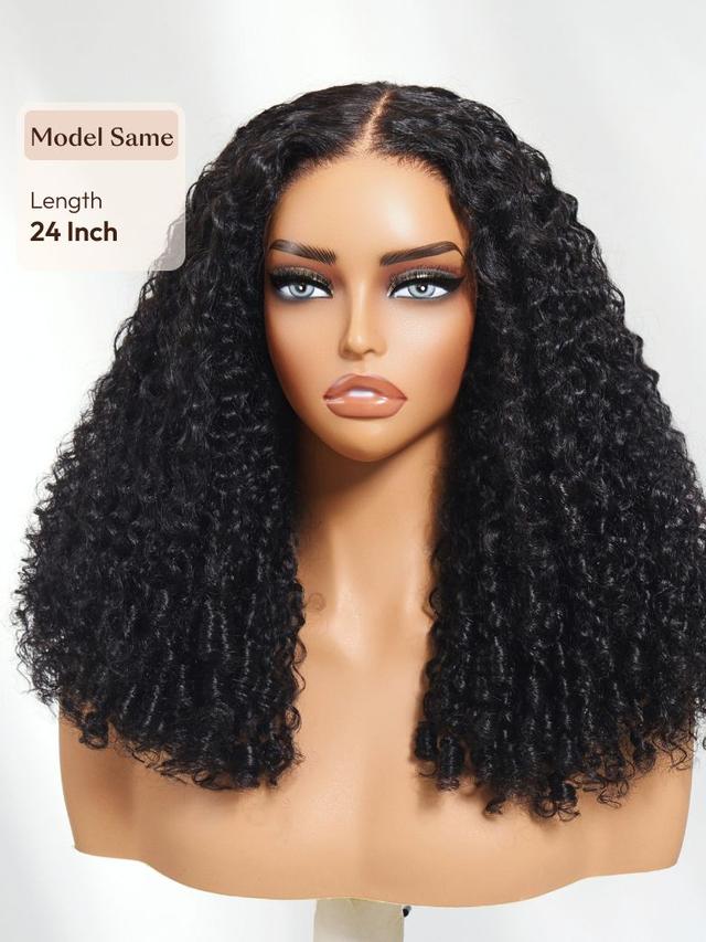 UNice Bye-Bye Knots 7x5 Lace Water Wave Wig With Twist Out Ends