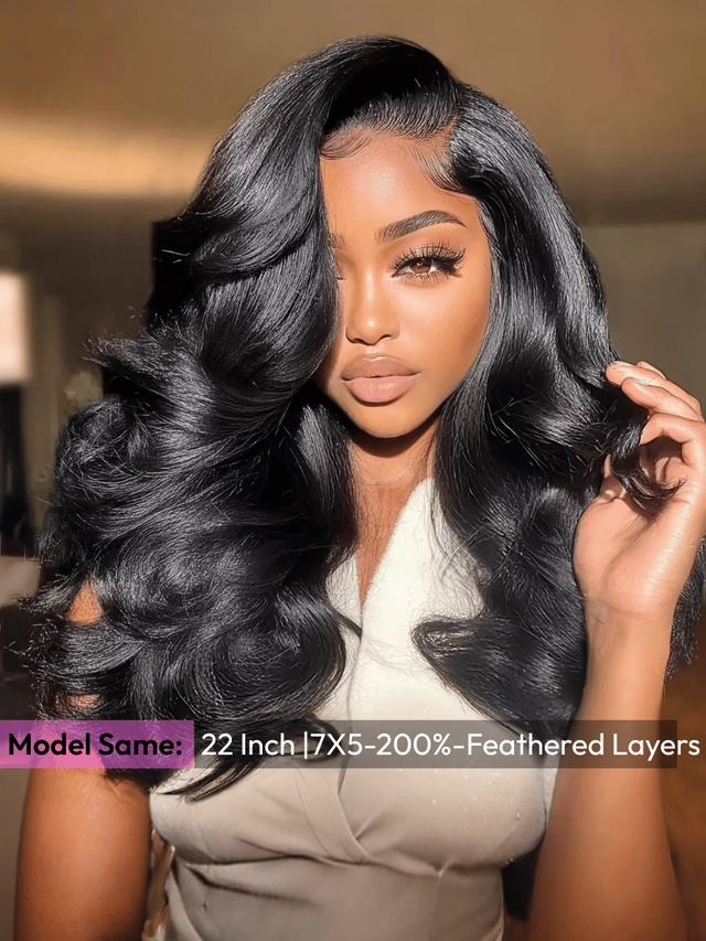 UNice HD Real Scalp™ Wig & Feathered Layers Drawstring Wig 13x4 &7x5 Invisible Lace Frontal Loose Wave with Face Framing Curtain Bangs