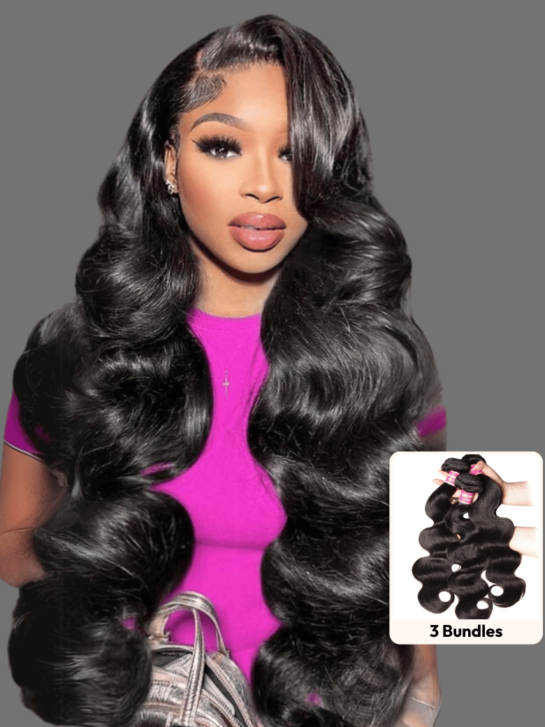 UNice Hair Bundles 3 Pcs/pack Hair Brazilian Body Wave Virgin Human Hair