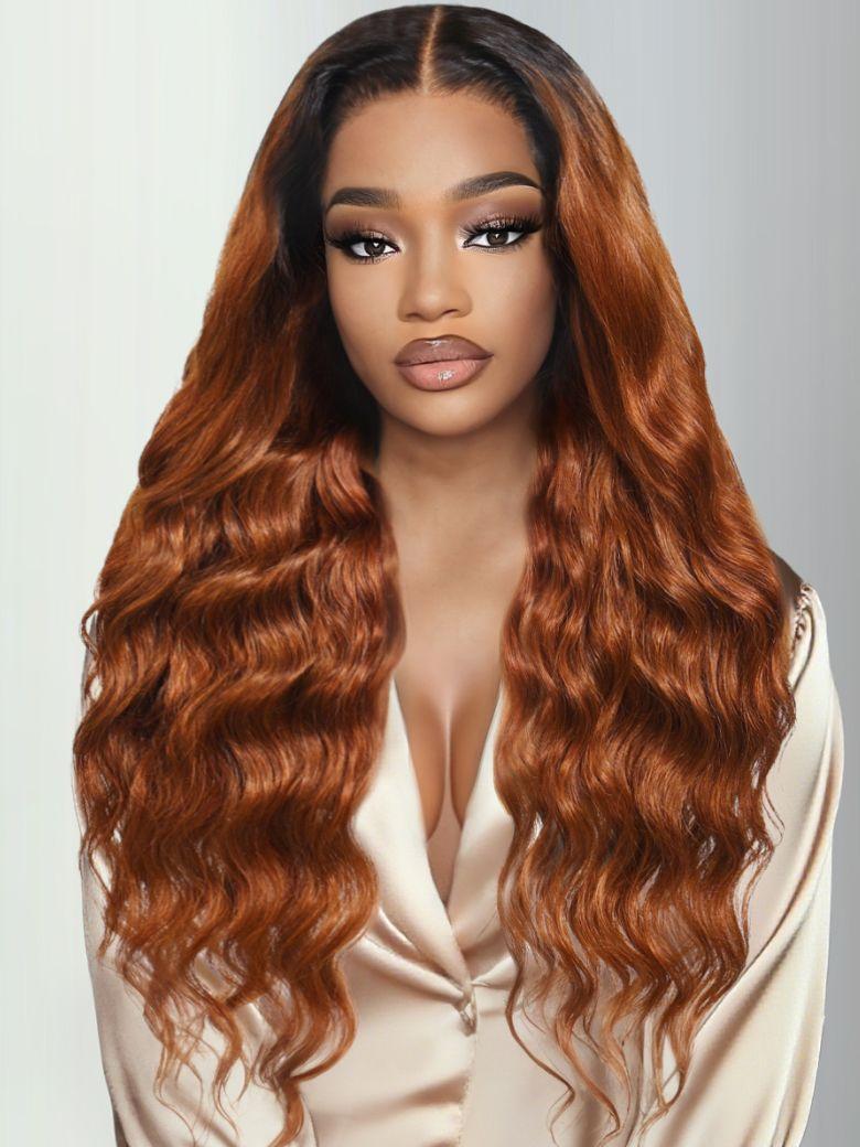 UNice 13x4 Pre-Everything™ Wig With Loose Wave Face-Framing Layers And Side-Swept Bangs