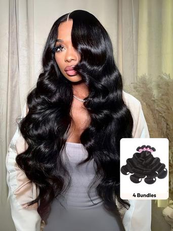 UNice Hair Bundles 4 Pcs/pack Hair Brazilian Body Wave Virgin Human Hair