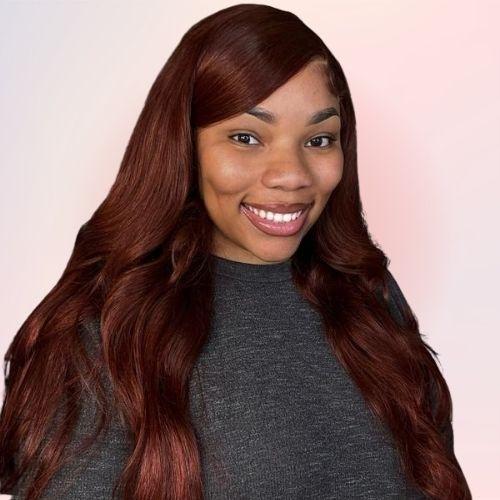 Auburn Reddish Brown Hair