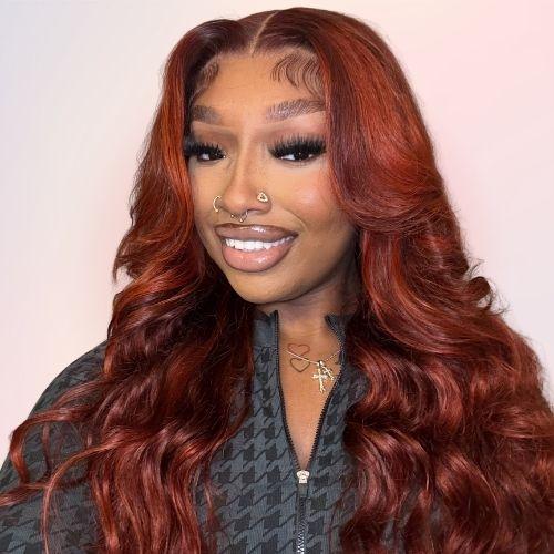 Reddish Brown Hair with Highlights