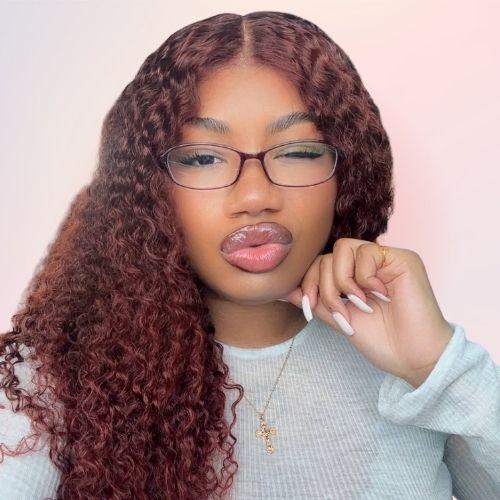 Reddish Brown Curly Hair