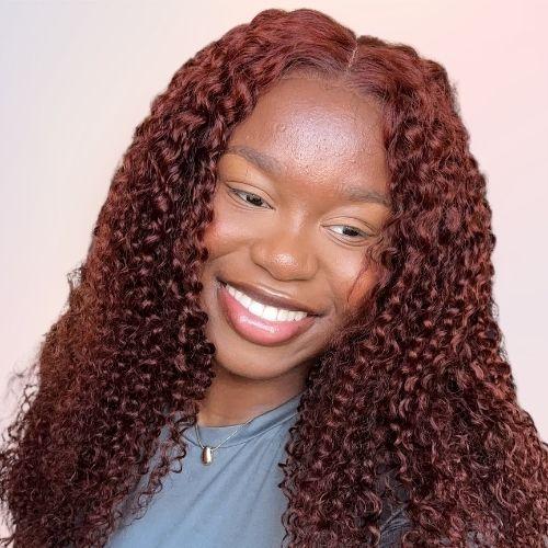 Dark Reddish Brown Hair