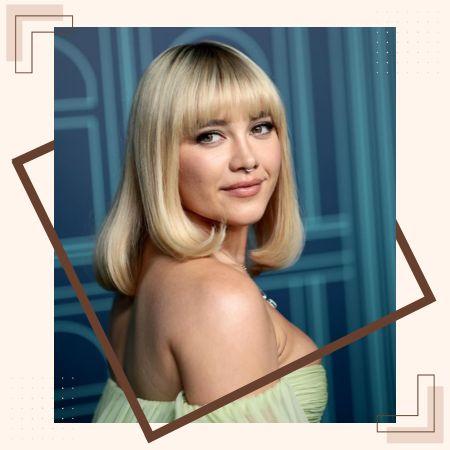 Florence Pugh Bob Hair With Bangs