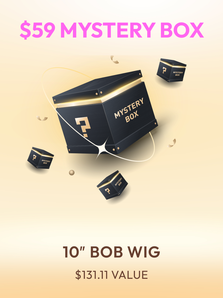 UNICE $59 Lucky Black Box Get Bob Wig Value $131.11