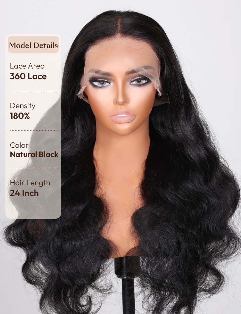 UNice Hair Full Lace Wig Bleached Knots Virgin Human Hair Body