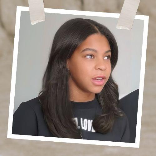 Blue Ivy Hair Straightened