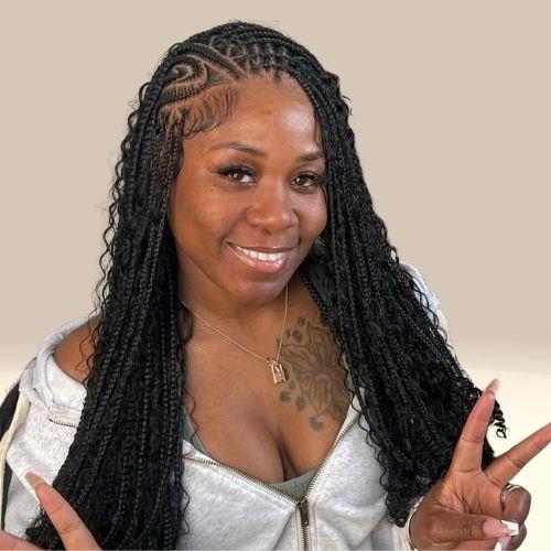 Side Part Fulani Braids