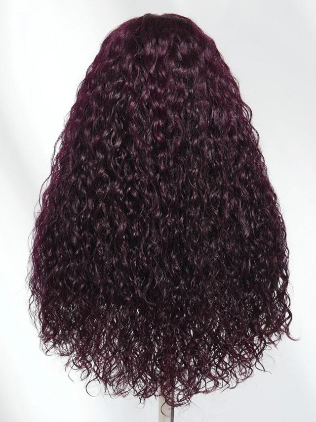 UNice 13x4 Pre-Everything™ Lace Frontal Chestnut Brown Water Wave Glueless Drawstring Wig