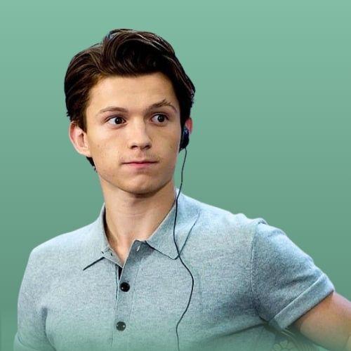 Tom Holland Side Part Haircut