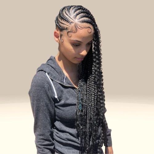 Side Cornrow Braids