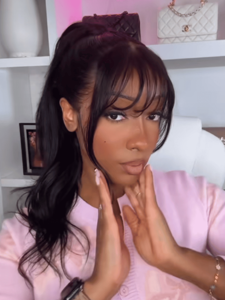 [BOGO From 20''] 13x4 Pre Everything Lace Frontal Fluffy Layer Natural Loose Wave Wig With Air Bangs