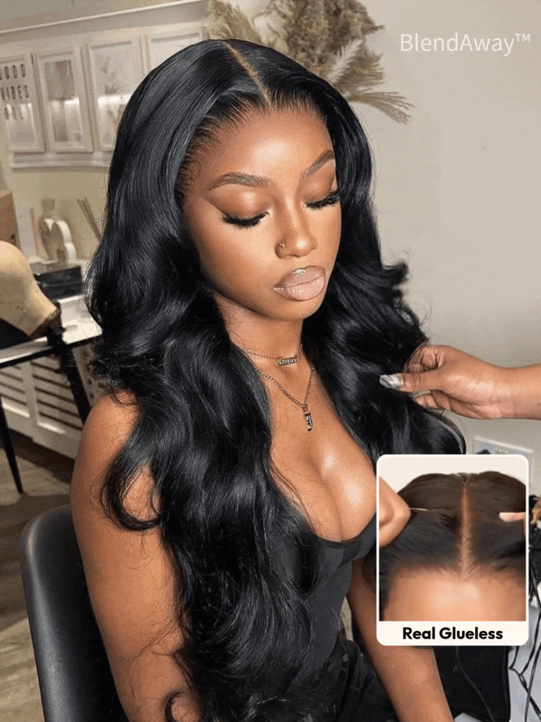UNice 5x5 Thin HD BlendAway™ & 7x5 HD Pre Cut Lace Closure Glueless Body Wave Wig with ByeBye-Knots Match All Skin Tones