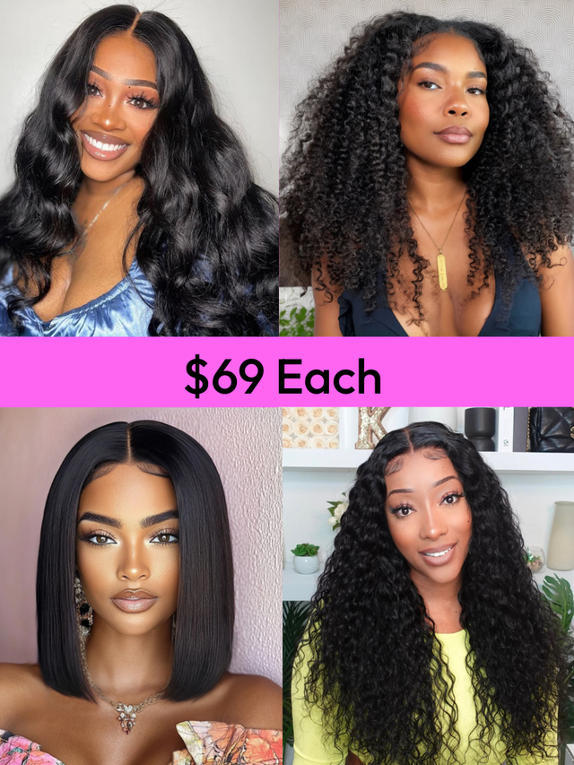 $69 Each Wig 4 Hot Looks One Cool Price