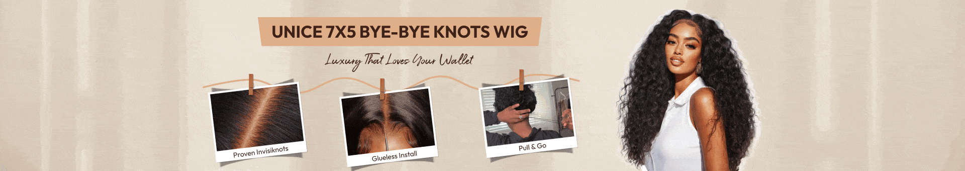 7x5 Bye-Bye Knots Wig