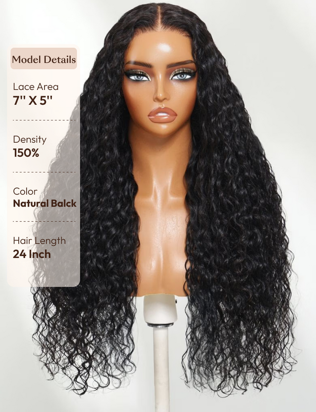 UNice Bye-Bye Knots™ 7x5 Lace Mixed Curls Wig with Invisi Drawstring