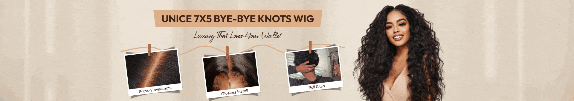 7x5 Bye-Bye Knots Wig