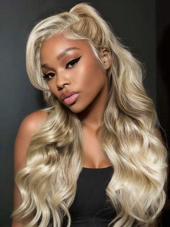 UNice Sun-kissed Sandy Blonde Ombre 13x4 Lace Frontal Side Part Loose Wave Pre-Everything Wig