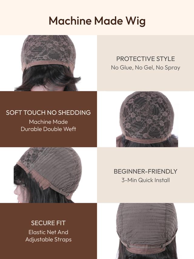 $99=2 Wigs | 16" Lace Part Kinky Curly Wig and 10" Bob Wig with Bang