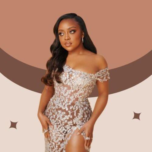 Quinta Brunson Side-Part Wavy Hair