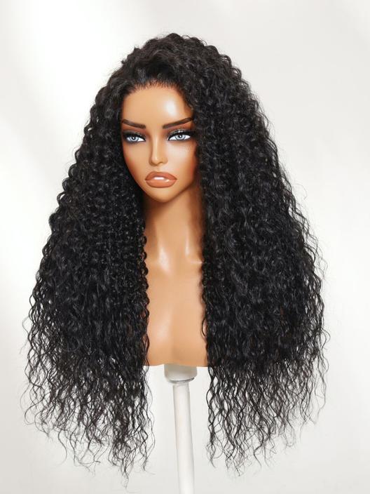 UNice Bye-Bye Knots™ 7x5 Lace Natural Black Defined Deep Wave Wig with Invisi Drawstring