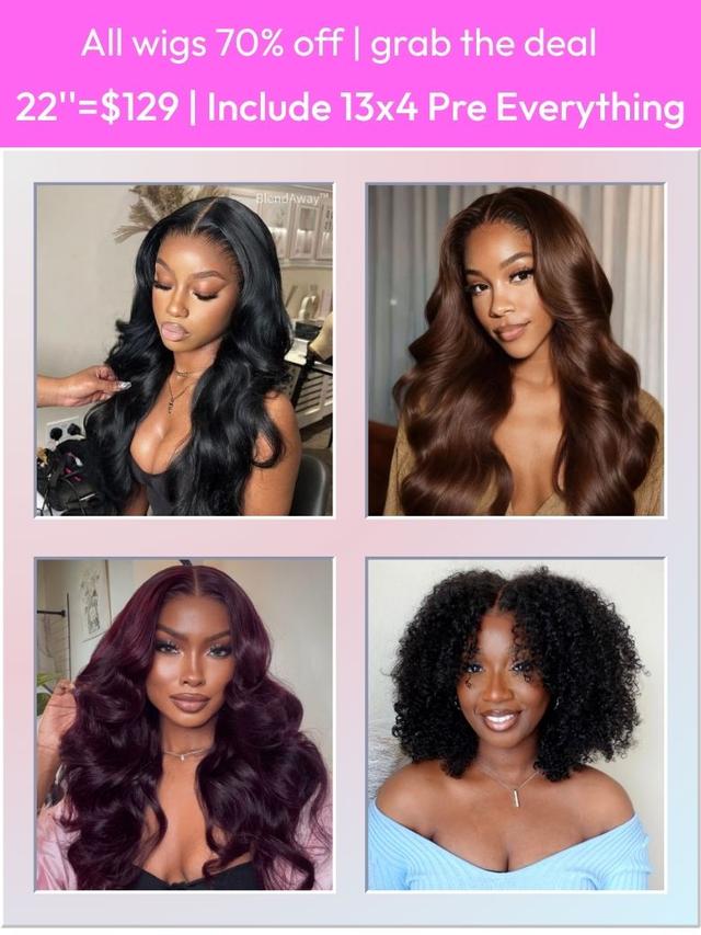 22 Inch=$129 All Wigs 70% OFF Include 13x4 Pre Everything Wig Last Chance Sale Limited Stock