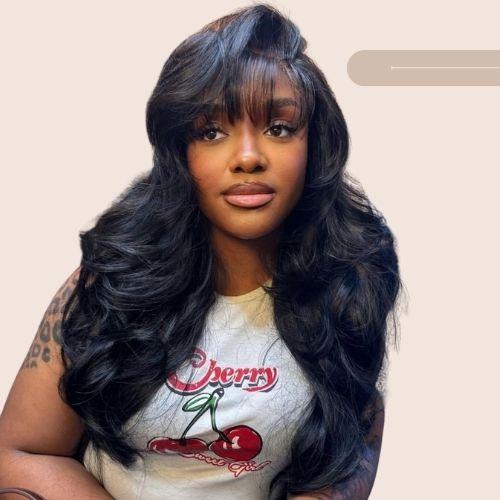 Face Framing Layers With Bangs