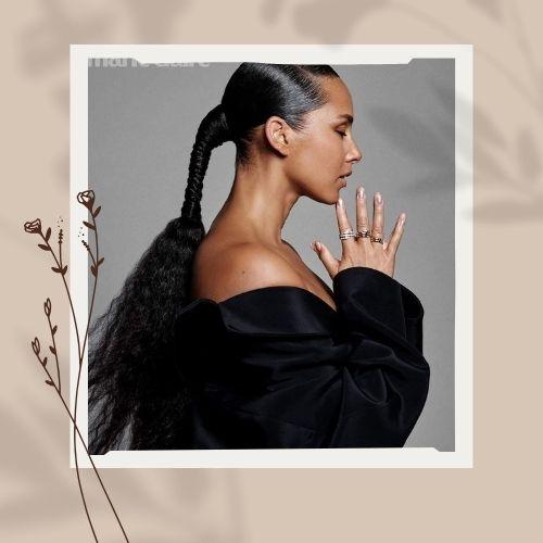 Alicia Keys Ponytail Hair