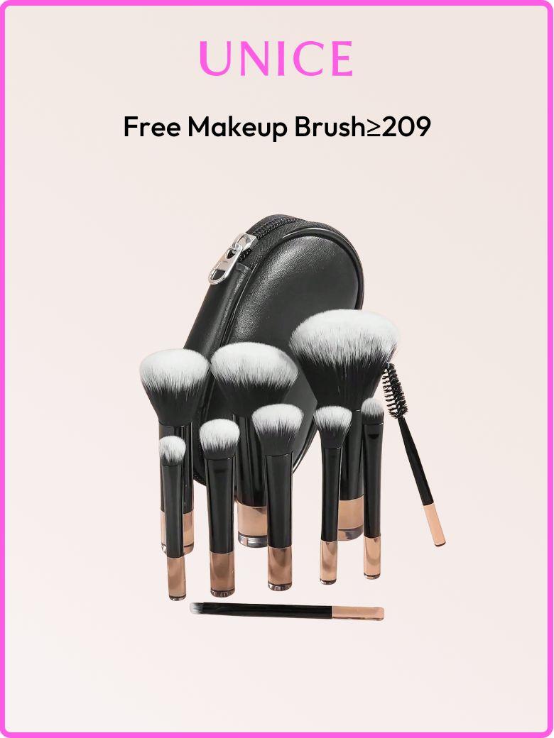 UNice Special Gift Free Electric Hot Straightening Comb Or Pink Silk Robe