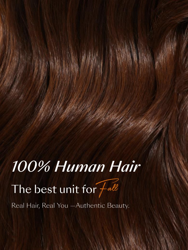 UNice Auburn Brown13x4 Pre-Everything™ Lace Frontal Loose Wave 100% Human Hair Wig with Invisi Drawstring & Face Framing Layers 150% Density