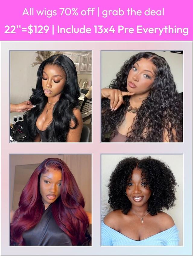 22 Inch=$129 All Wigs 70% OFF Include 13x4 Pre Everything Wig Last Chance Sale Limited Stock